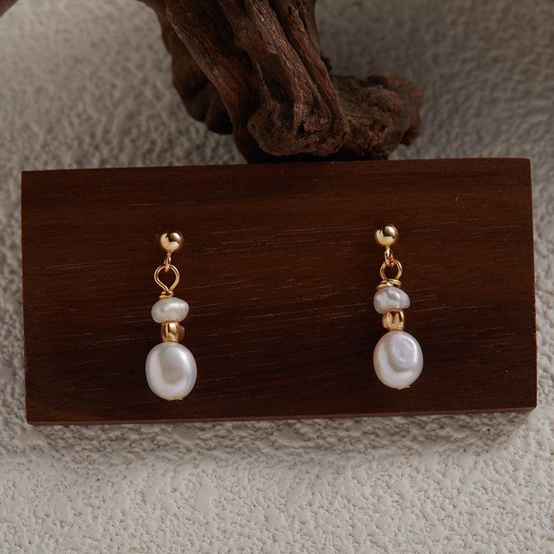 Pearl & Gems Stud Earrings