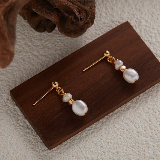 Pearl & Gems Stud Earrings