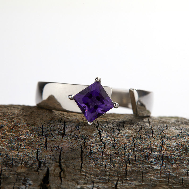 Square Amethyst Ring