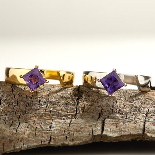 Square Amethyst Ring