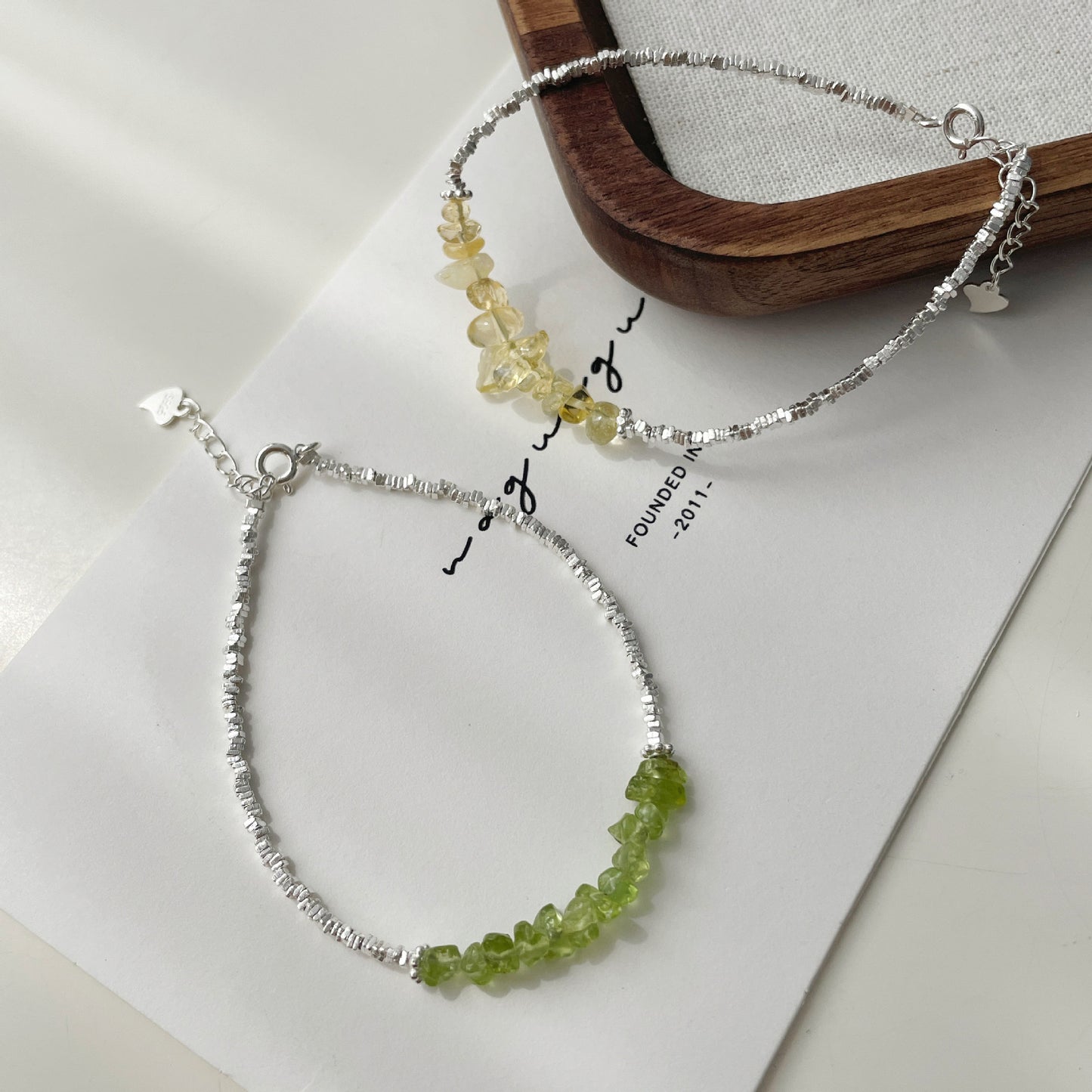 Natural Olivine Bracelet