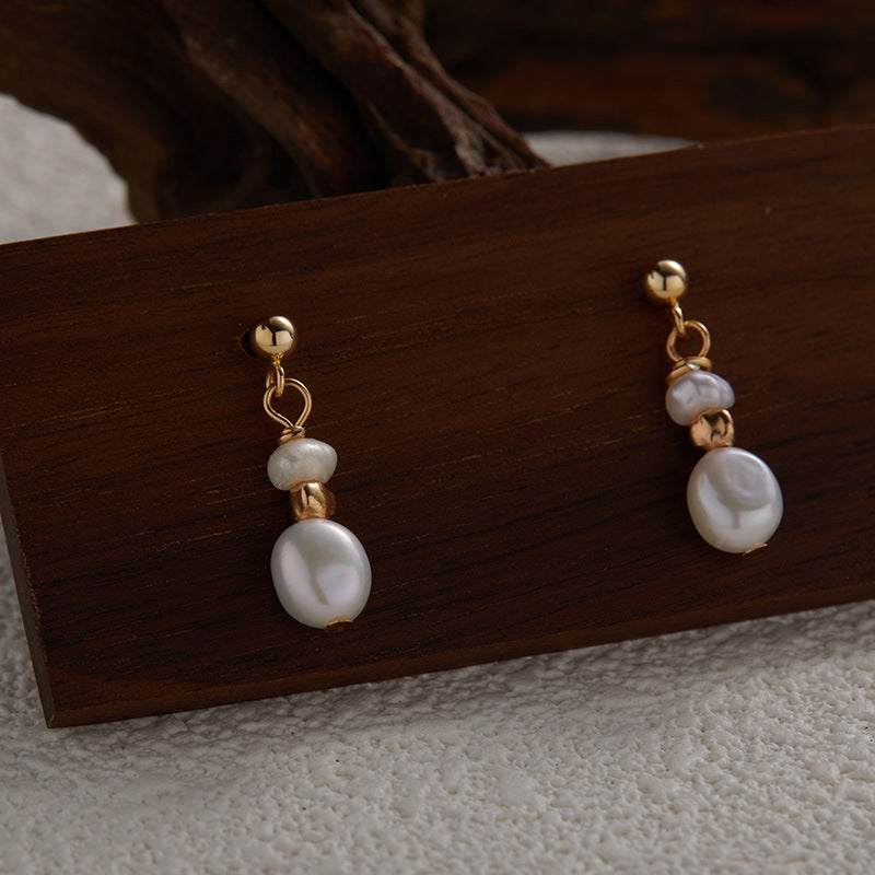 Pearl & Gems Stud Earrings