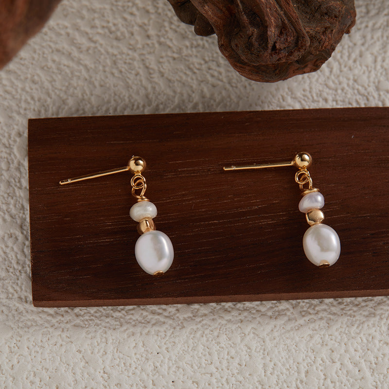 Pearl & Gems Stud Earrings