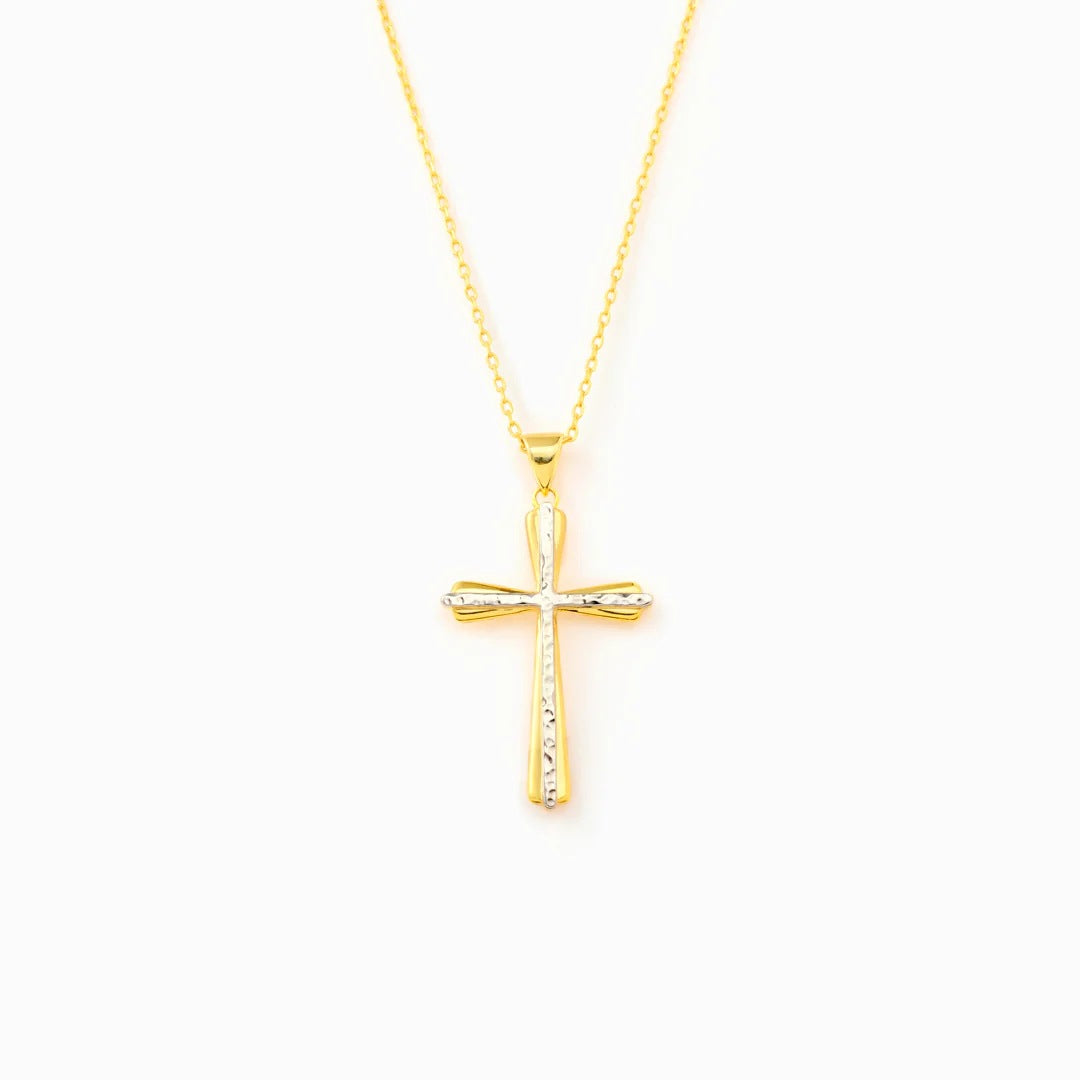 Two-Color Cross Necklace