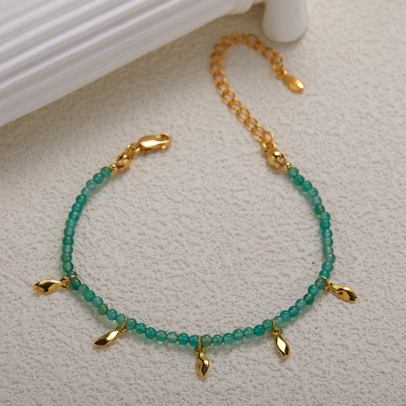 Handmade  Colored Gems Bracelet & Necklace