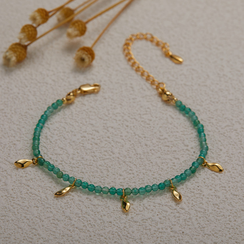 Handmade  Colored Gems Bracelet & Necklace